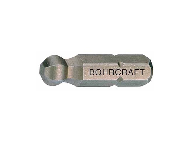 1/4 vijačni nastavek Bohrcraft inbus z okroglo glavo SW, Dimenzije: 3x25mm, 61801500325