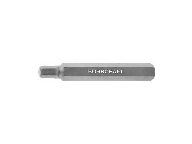 Nastavek Bohrcraft z 10 mm 6 kotnim pogonom Inbus SW, Dimenzije: SW5x75mm, 66161500575