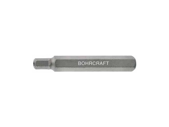 Nastavek Bohrcraft z 10 mm 6 kotnim pogonom Inbus z luknjo in varnostnim zatičem SW, Dimenzije: SW12x30mm, 66171501230