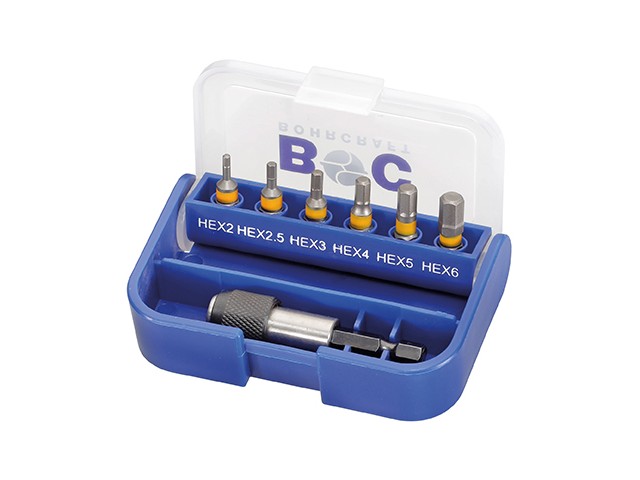 Set vijačnih nastavkov Bohrcraft 1/4 in držalo INBUS, 69001430072