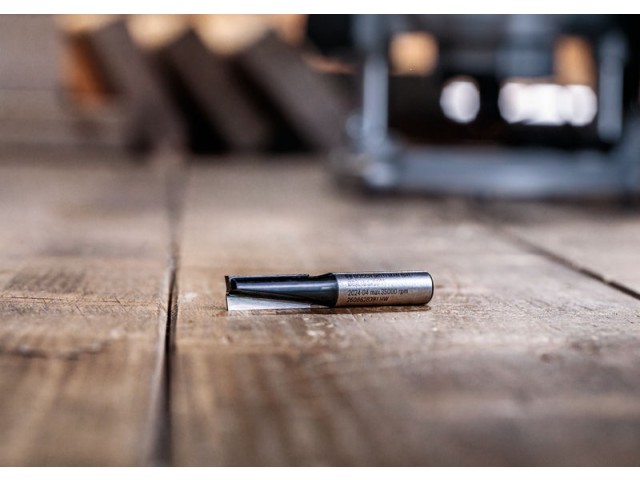 Ravni rezkar PRO, dva utora, Ø 18 x L 24,6, vpenjalno steblo 8 mm, 2608628389