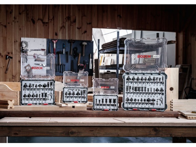 Ravni rezkar PRO, dva utora, Ø 18 x L 24,6, vpenjalno steblo 8 mm, 2608628389