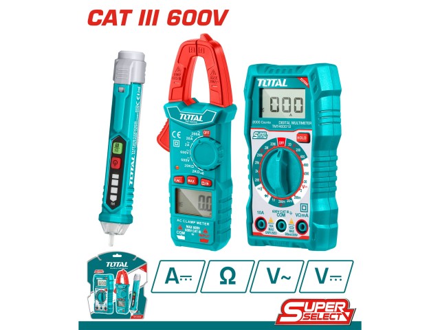 3-delni set merilcev električnega toka Total, TMT43028