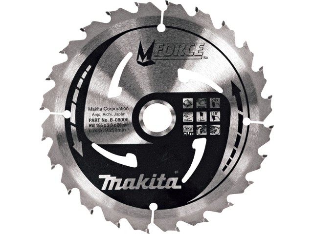 Žagin list TCT MForce 190x30mm, 24z
