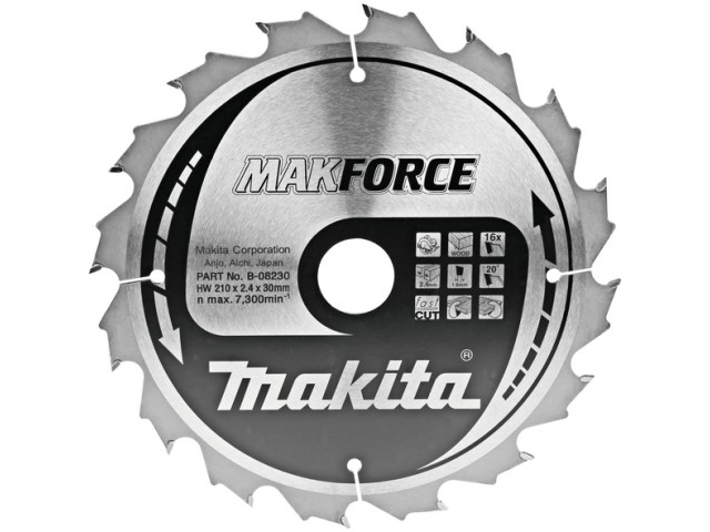 TCT MAKForce žagin list za les Makita, B-08230