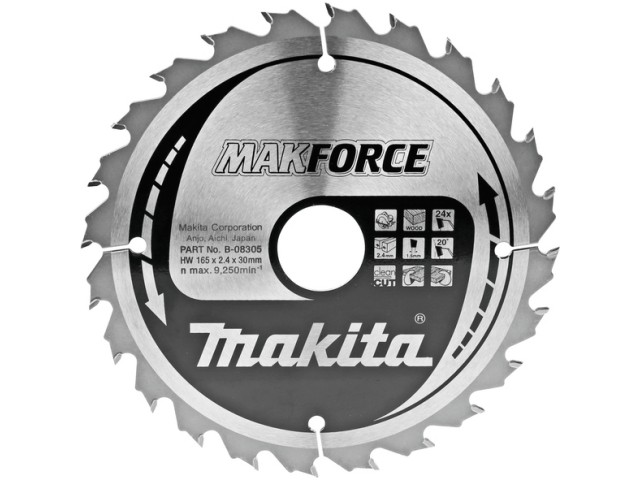 TCT MAKForce žagin list za les Makita, B-08305