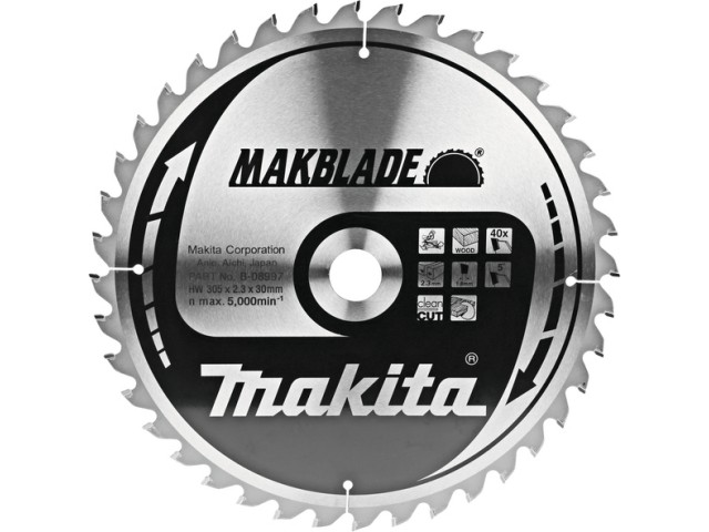 TCT MAKBlade žagin list Makita, Dimenzije: 305x2,3x30mm, Zob: 40, B-32786