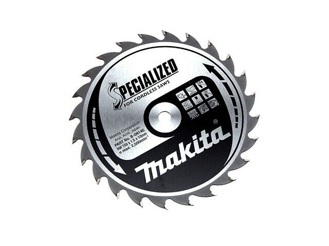 TCT Specialized žagin list Makita, Dimenzije: 150x1,5x10mm, Zob: 24, B-09145