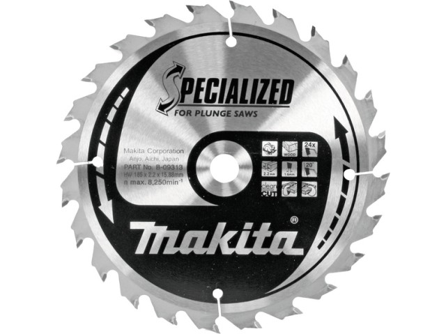 TCT Specialized žagin list Makita, Dimenzije: 185x2,2x15,88mm, Zob: 24, B-09313