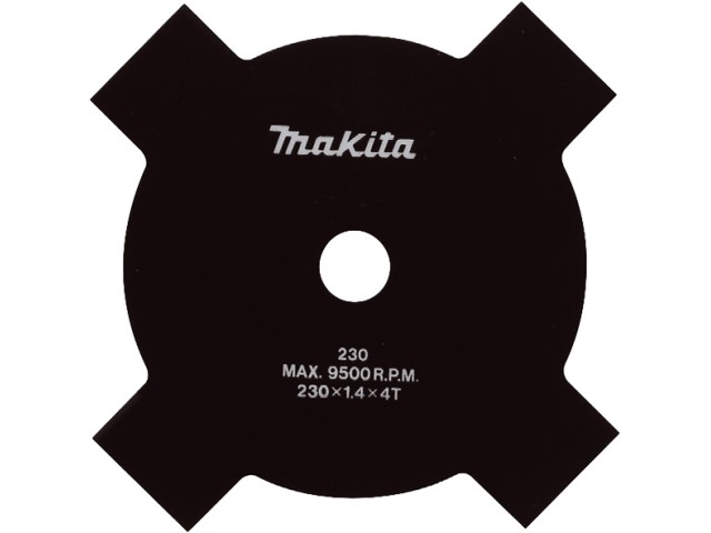 Rezilna plošča Makita za travo štirikraka, Dimenzije: 230x25,4mm, Zob: 4, B-14118