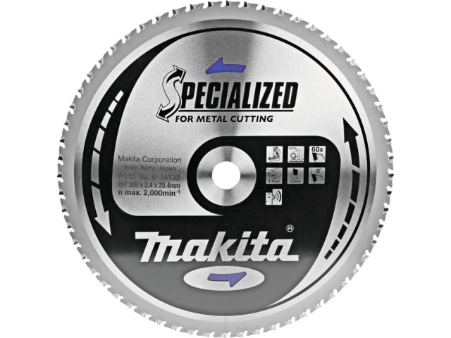 TCT žagin list Makita, Dimenzije: 305x2,4x25,4mm, Zob: 60, za LC1230, B-34132