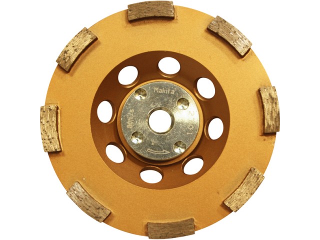 Diamantna lončasta brusilna plošča Makita, grobo, Dimenzije: 125mm, M14, B-48533