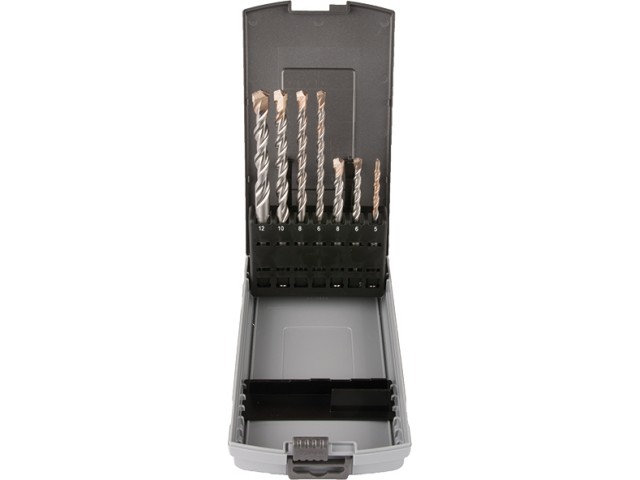 7-delni set svedrov Makita SDS-Plus V-Plus, 5, 6, 8x110 mm, 6, 8, 10, 12x160mm, B-49046