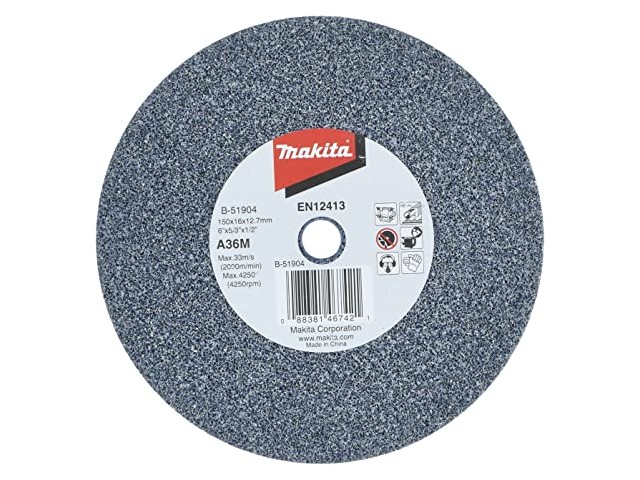Brusilna plošča Makita, za GB602/W, kovine, Dimenzije: 150x16x12,7,mm, B-51904