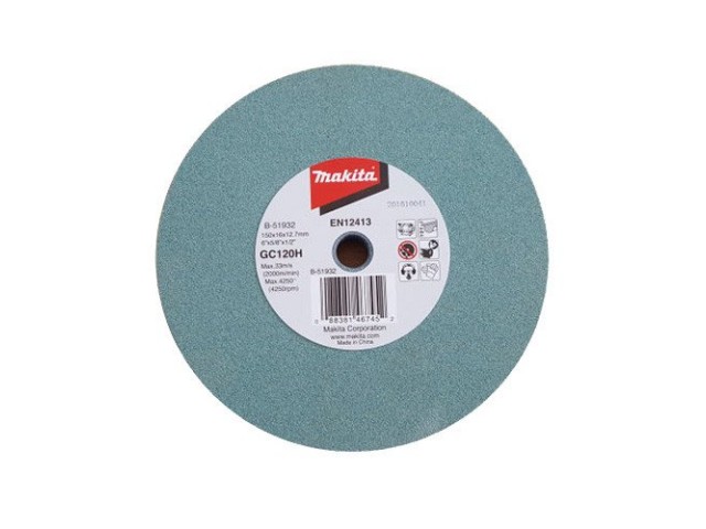 Brusilna plošča Makita, za GB602/W, barvne kovine, Dimenzije: 150x16x12,7,mm, B-51932