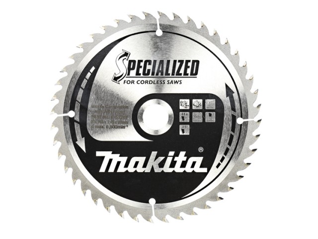 TCT žagin list Makita za les, Dimenzije: 165x1,45x20mm, Zob: 44, B-53229