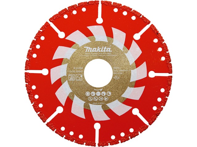 Diamantna rezalna plošča, večnamenska Makita, 125 mm, B-55310