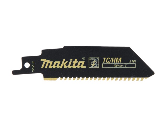 Žagin list za sabljasto žago Makita, za kovino, lito železo, nerjavno jeklo, Dimenzije: 100x1,25mm, 8TPI, B-55566