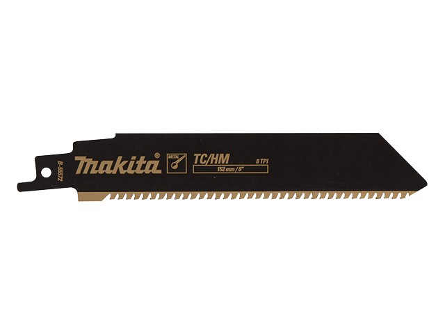 Žagin list za sabljasto žago Makita, za kovino, lito železo, nerjavno jeklo, Dimenzije: 152x1,25mm, 8TPI, B-55572