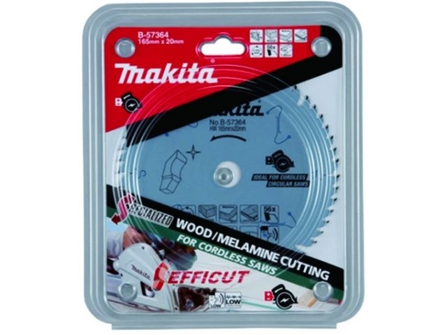 Žagin list Makita TCT  Efficut, za DSP600, Dimenzije: 165x20mm, Zob: 56, B-57364
