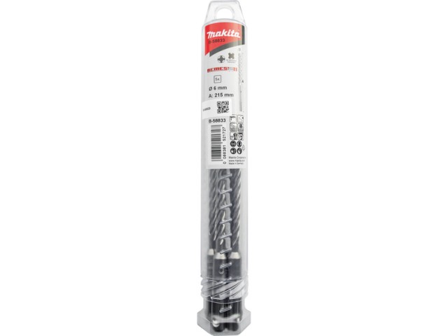 5-delni set svedrov SDS-Plus Nemesis Makita, Dimenzije: 6x150mm, B-58833