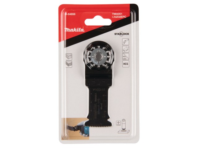 HCS potopni ovalni žagin list Makita za les, TMA051, Dimenzije: 32x50mm, Starlock, B-64858