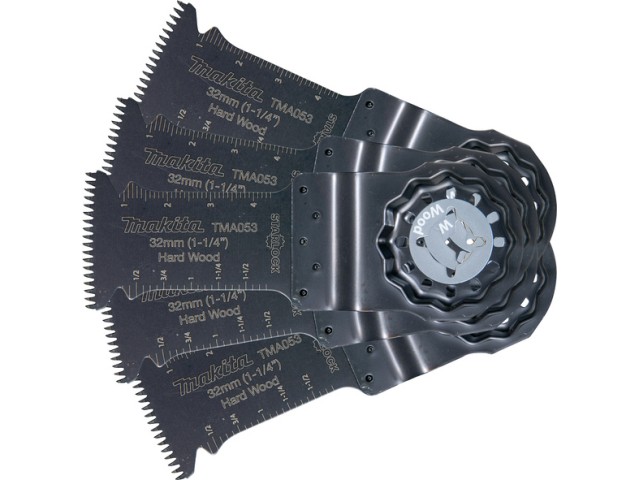 BiM potopni ovalni žagin list Makita za trd les, TMA053, Dimenzije: 32x50mm, Starlock, Pakiranje: 5kos, B-64870-5