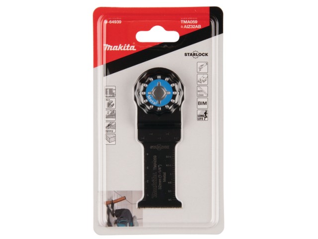 BiM potopni žagin list Makita za kovino, TMA059, Dimenzije: 32x50mm, Starlock, B-64939