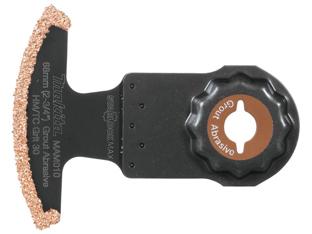 HM-RIFF segmentni žagin list Makita StarlockMax, MAM010, Dimenzije: 68x30mm, Zrnatost: 30, B-66503
