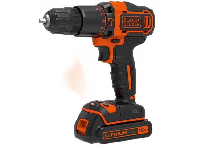 Akumulatorski udarni vrtalnik Black and Decker BDCHD18KB, 18V, 1-10mm, 2.6kg