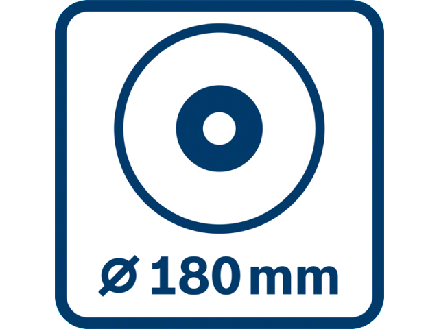 Akumulatorski kotni brusilnik Bosch GWS 18V-180 P, 18V, 180mm, M14, 2.8kg, 06019H6L01