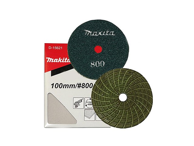 Diamantna polirna plošča Makita, siva, 100mm, Zrnatost: 800, za PW5000CH, D-15621