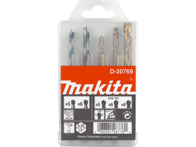 5-delni set svedrov 5,36mm, za udarni vijačnik, Makita, D-20769