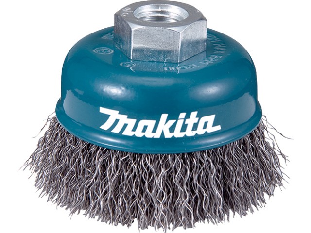 Kronska žičnata ščetka Makita, modra, Vpetje: M14, 75mm, D-24094
