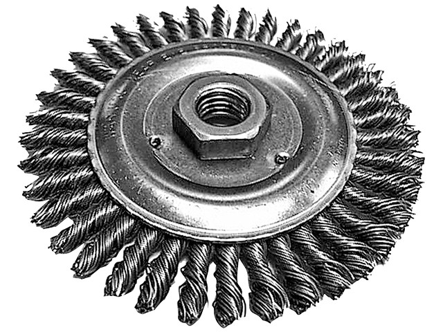 Kolutna žična krtača pletena žica Makita, M14/125, 150, 180, 230mm/0.5mm, D-29561