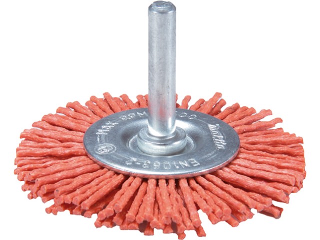 Najlonska kolutna brusilna krtača Makita (groba), Dimenzije: 75x6mm, Zrnatost: 80, D-45593