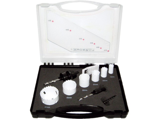 Set BiM kronskih žag (mali) Makita, Dimenzije: 16, 20, 25, 32, 40, 51mm, D-47123