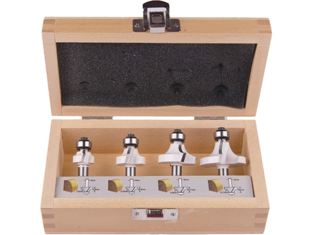 4-delni set rezkal Makita, Vpetje: 8mm, D-53534