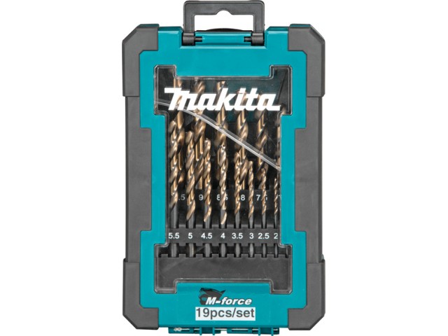 19-delni set M-force svedrov za kovino Makita, D-67583