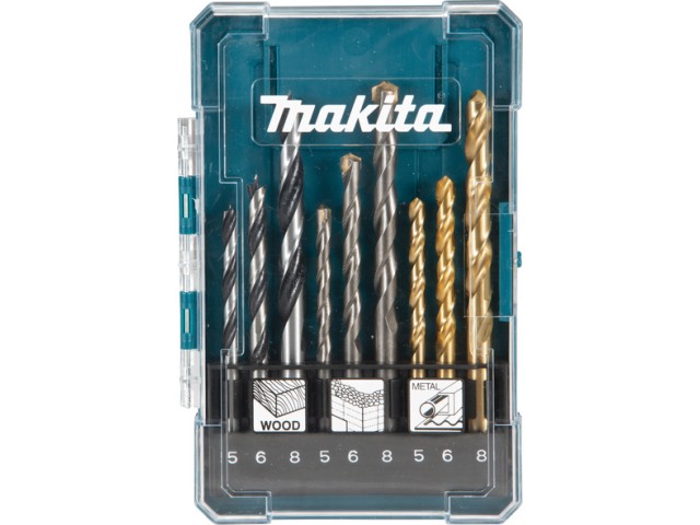 9-delni set svedrov Makita (kovina, kamen, les), D-71962