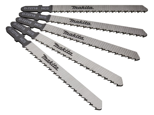 HCS žagini listi Makita, za les, čisti rez, 74mm, Pakiranje: 5kos, D-72718