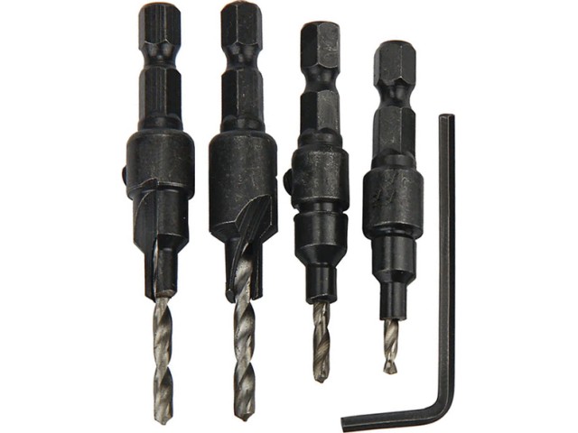 4-delni set grezil s svedrom Makita, D-73455
