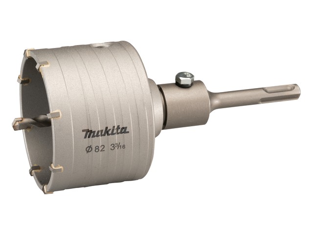 Set vrtalna krona Makita, SDS-Plus, 82mm, adapter in sveder, D-74027