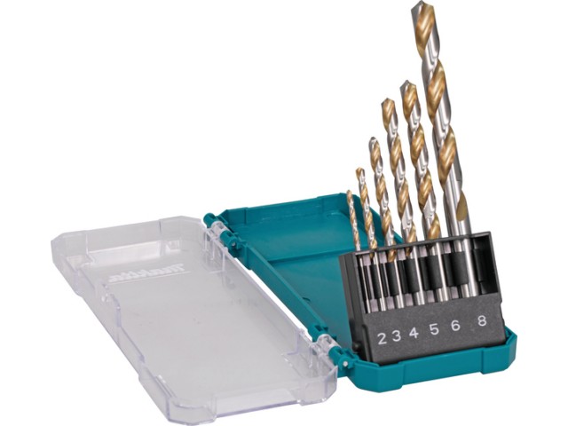 6-delni set HSS-G svedrov Makita za kovino, Titanium premaz, D-77241
