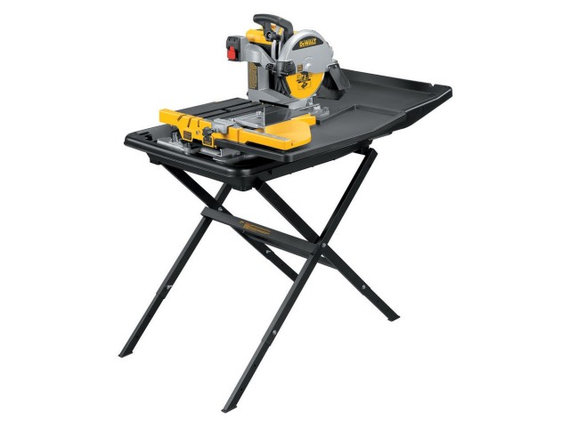 Žaga za keramiko in kamen Dewalt D24000S s stojalom, 1600W, 4200 obr/min, Globina reza: 95mm