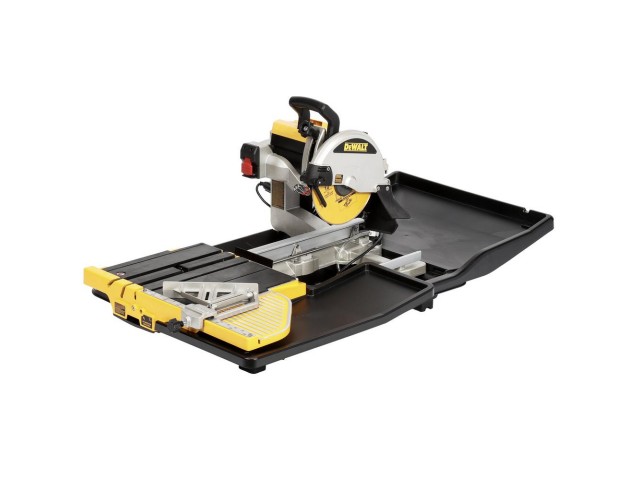 Žaga za keramiko in kamen Dewalt D24000S s stojalom, 1600W, 4200 obr/min, Globina reza: 95mm