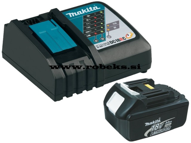 Akumulatorske škarje za travo Makita DUM604Z-PP1, 1xDC18RC, 1xBL1830, 18V, Set