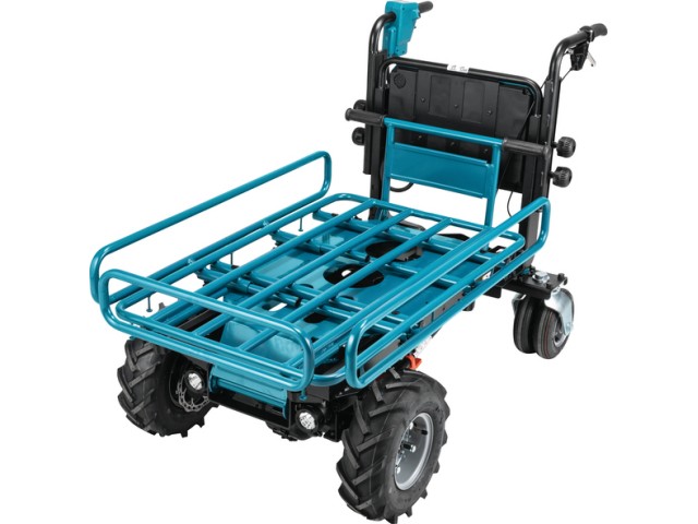 Akumulatorski transportni voziček Makita DCU604Z, 18+18V, do 300kg, 120kg