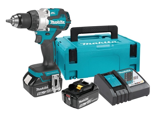 Akumulatorski vrtalnik-vijačnik Makita, 18 V LXT, DDF489RTJ, 2,2 kg