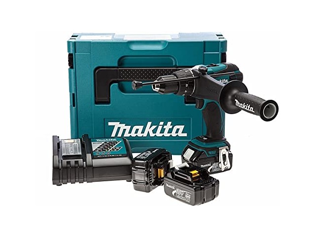 ​Akumulatorski vibracijski vrtalnik-vijačnik Makita DHP458RF3J
